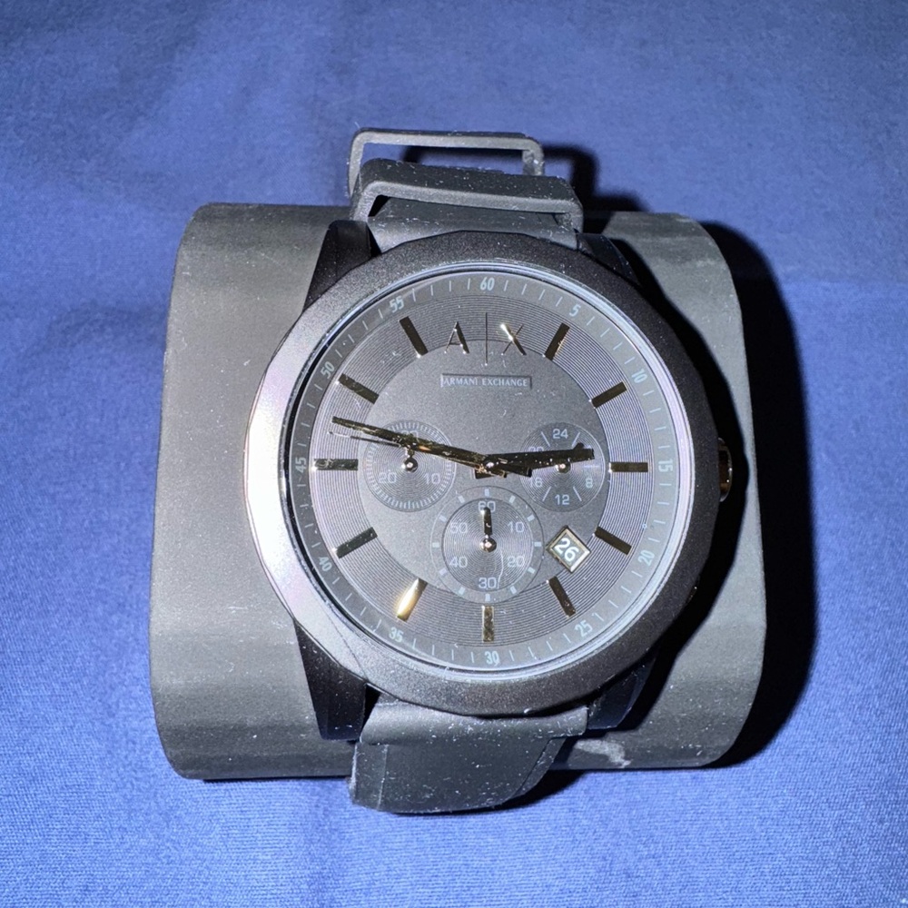 Armani Exchange Black and Gray Smartwatch with Modern Design